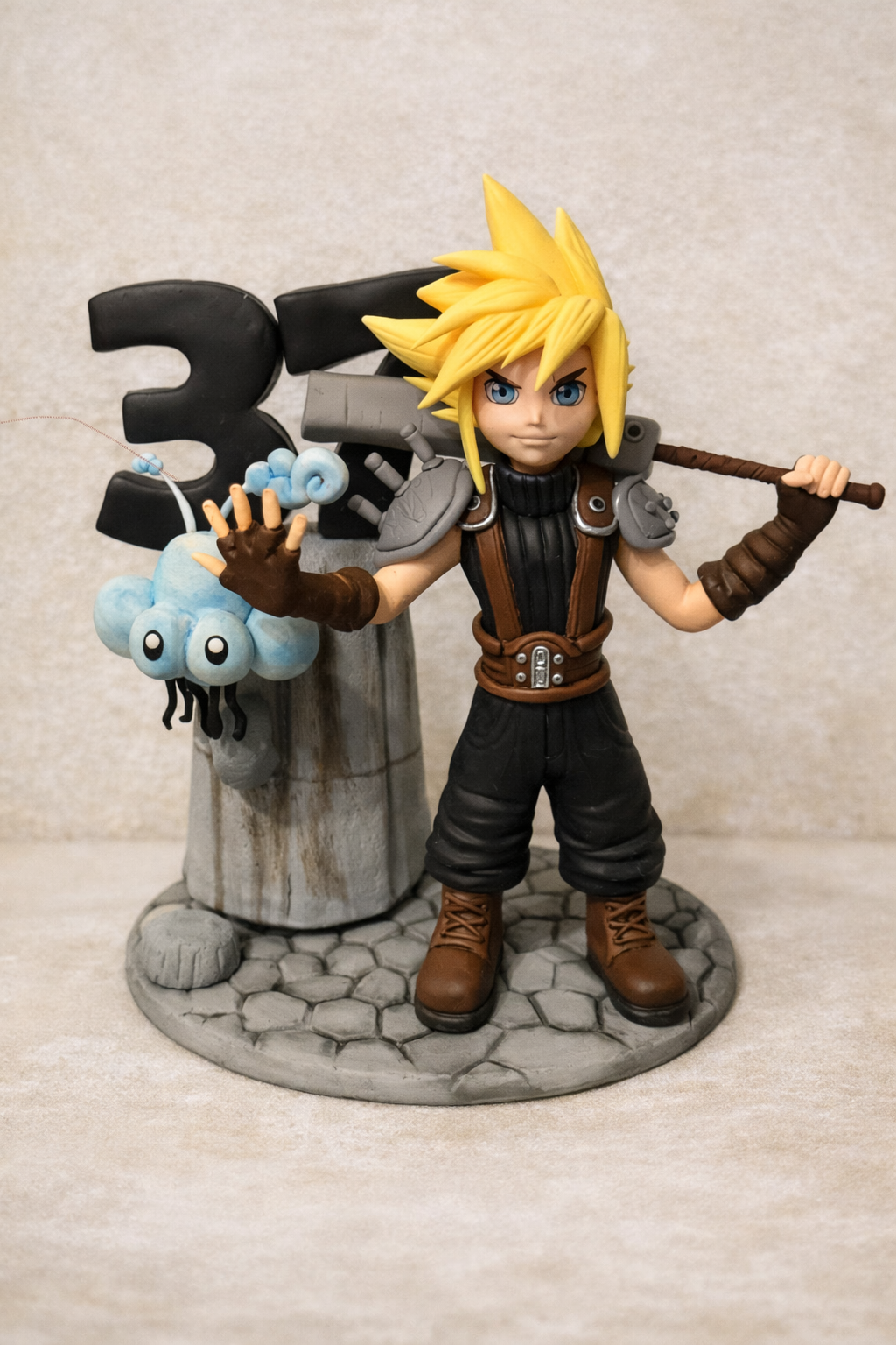 Figura personalizada estilo videojuego fantasy hecha a mano inspirada en personaje gamer, regalo original personalizado para cumpleaños